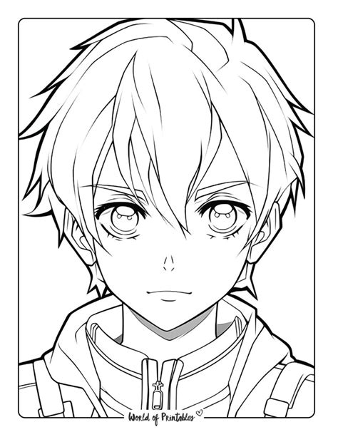 Creative Anime Coloring Pages for drawing inspiration.