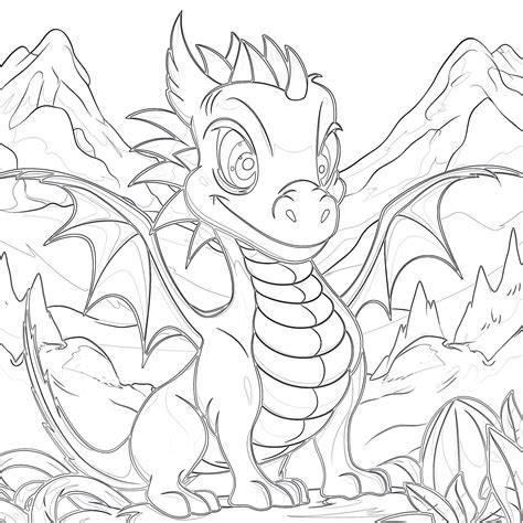 Anime Dragon Coloring Pages