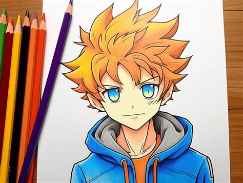 Anime Drawing Colored
