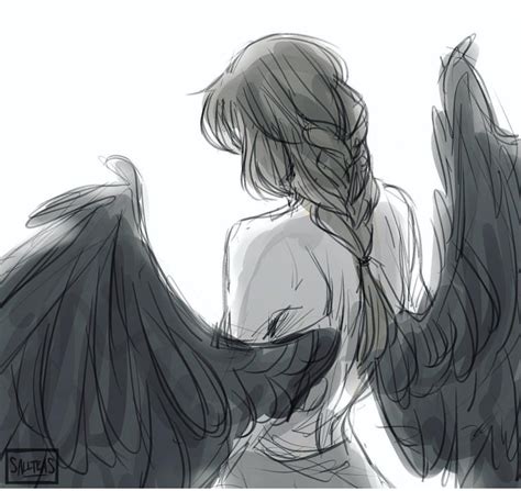 Anime Drawings With Wings