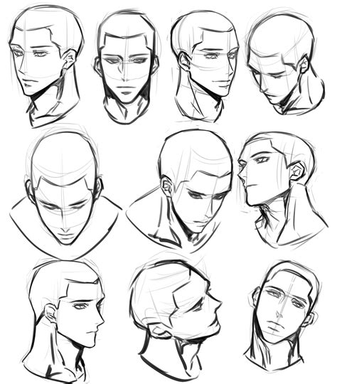 How to draw the head and face in 3/4 view Anime Style Mary Li Art