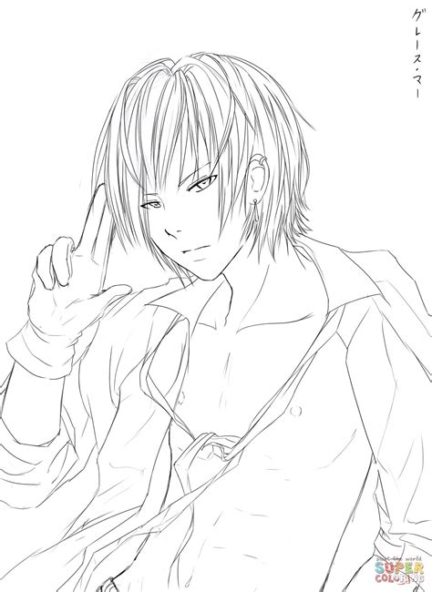 Anime Guy Coloring Pages