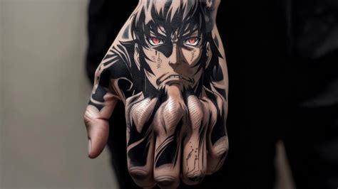 Anime Hand Tattoo