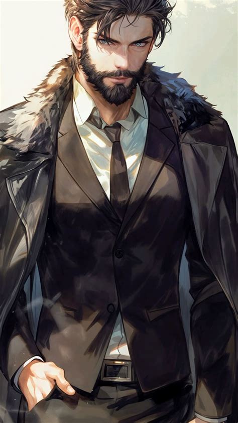 Anime Man With Beard