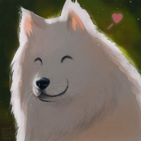 This is so cuteee samoyed doggo 😍😍😍 Cute art, Art, Character art