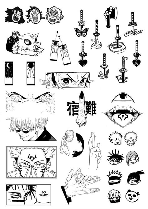 Anime Tattoos Small