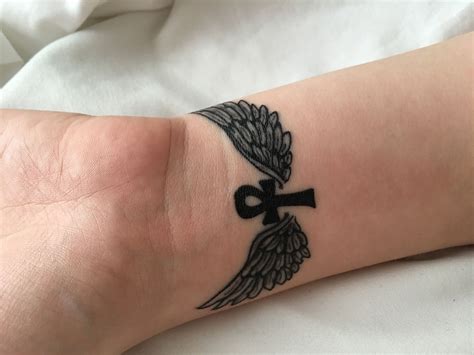 Ankh With Wings Tattoo