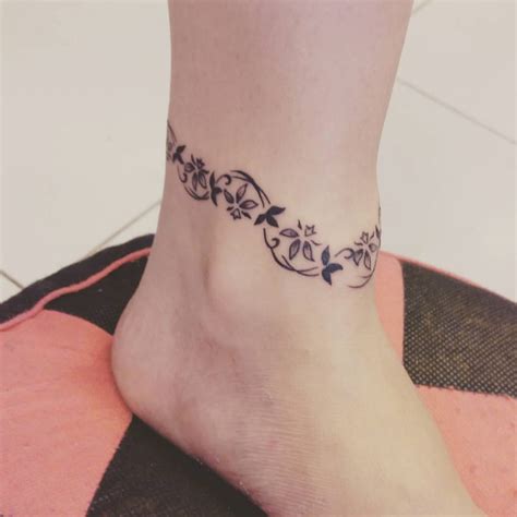 Ankle Bracelet Tattoos Designs, Ideas and Meaning