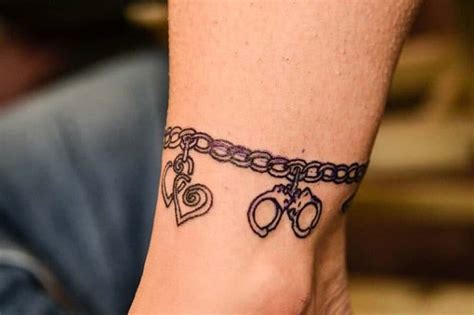 Cute Ankle Chain Tattoo Best tattoo design ideas