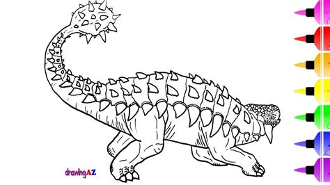 Ankylosaurus Ausmalbild