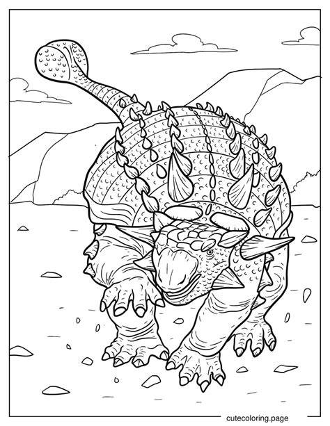 Ankylosaurus Coloring Page