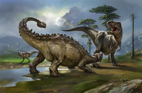 Ankylosaurus Vs T Rex
