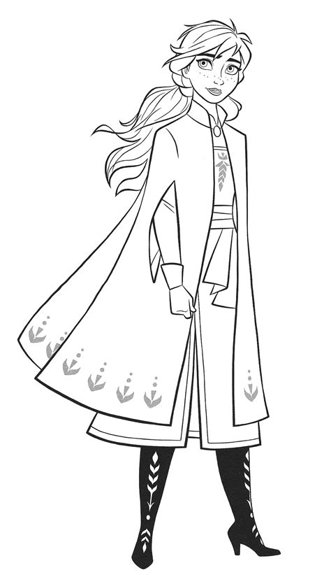 Anna Frozen 2 Coloring Pages