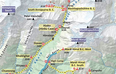 Annapurna Base Camp Trek Map