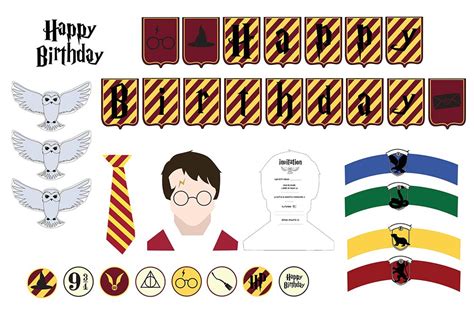 Anniversaire Harry Potter à Imprimer Gratuit