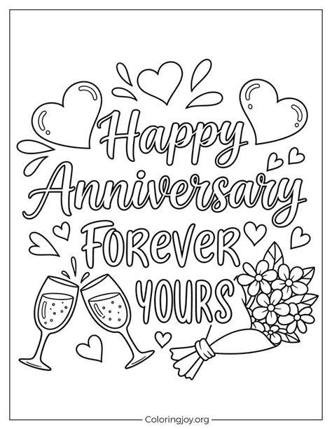 Anniversary Coloring Pages