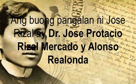 Ano Ang Buong Pangalan Ni Jose Rizal