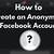 Anonymous Facebook Page Login