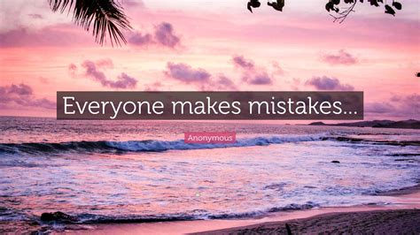 Anonymous quote about mistakes