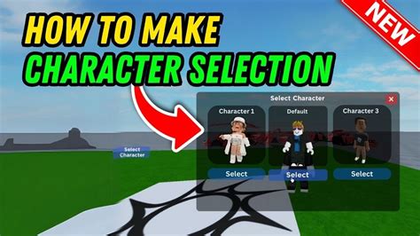 Answers to: how do I make a charactor selection GUI in roblox 