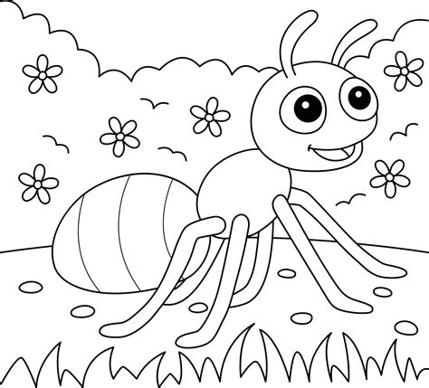 Ant Coloring Page