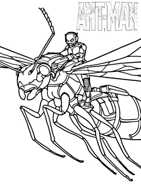 Ant Man Coloring Page