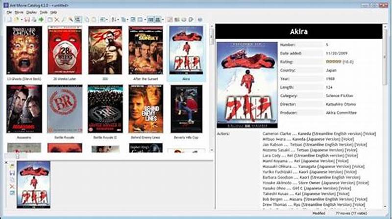 Ant Movie Catalog Script File Datetime