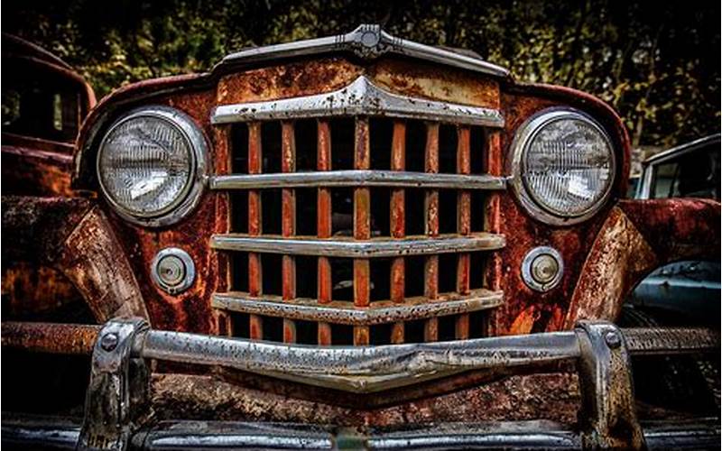 Antique Jeep Grill