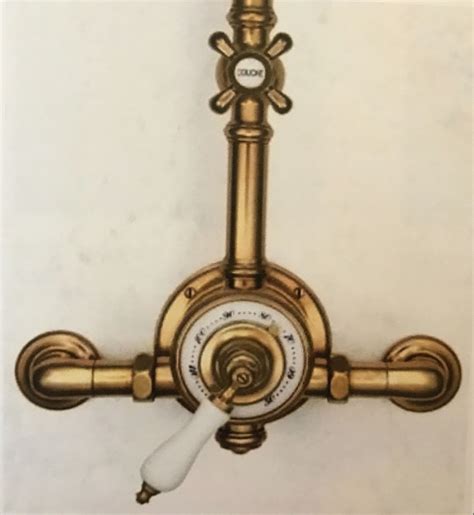 Discount Shower Fixtures Antique Brass Brushed Wall Mount Gold