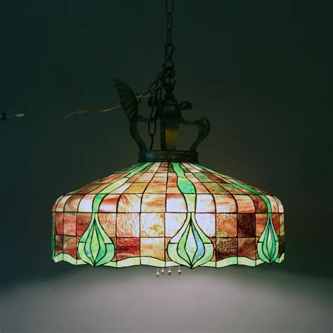 Parrot Tiffany Chandeliers 6 Heads Stained Glass LED Ceiling Fixtures