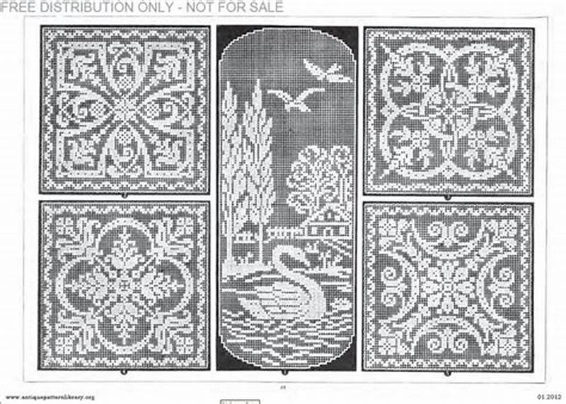 Antique Pattern Library Filet Crochet