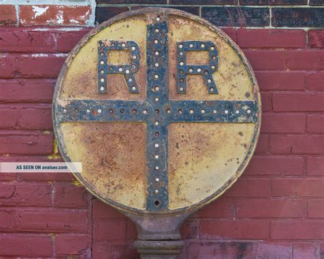 Antique Railroad Crossing Sign
