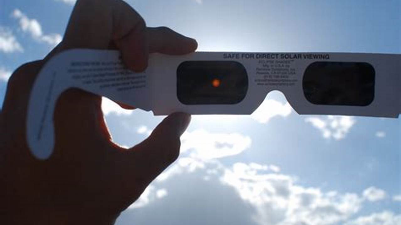Anyone Looking Up To The Sky Should Be Wearing A Pair Of Safe Solar Viewing Glasses To Protect From The Sun&#039;s., 2024