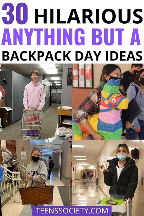 7 Anything But A Backpack Day Ideas For School