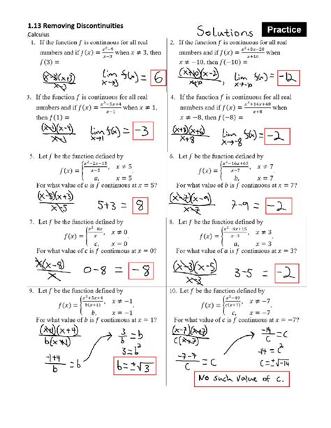 How To Master Ap Calculus With Worksheets And Answers