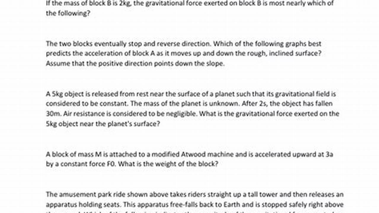 Ap Physics 1 Mcq 2024