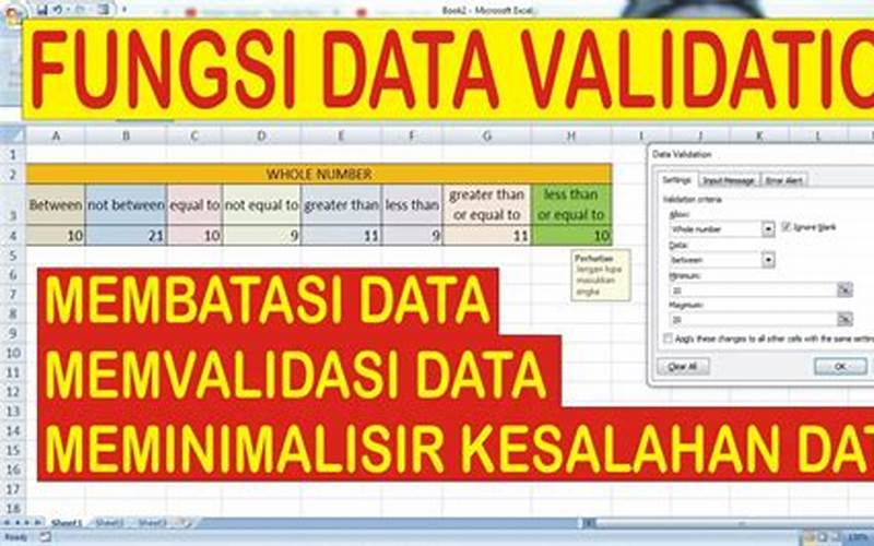 Apa Itu Data Validation Pada Excel
