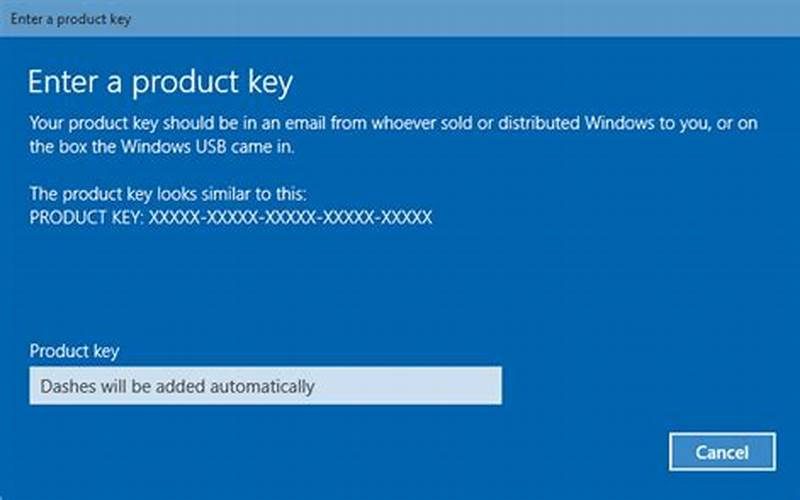 Apa Itu Product Key Windows 10