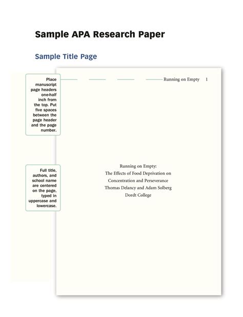 40+ APA Format / Style Templates (in Word & PDF) Template Lab