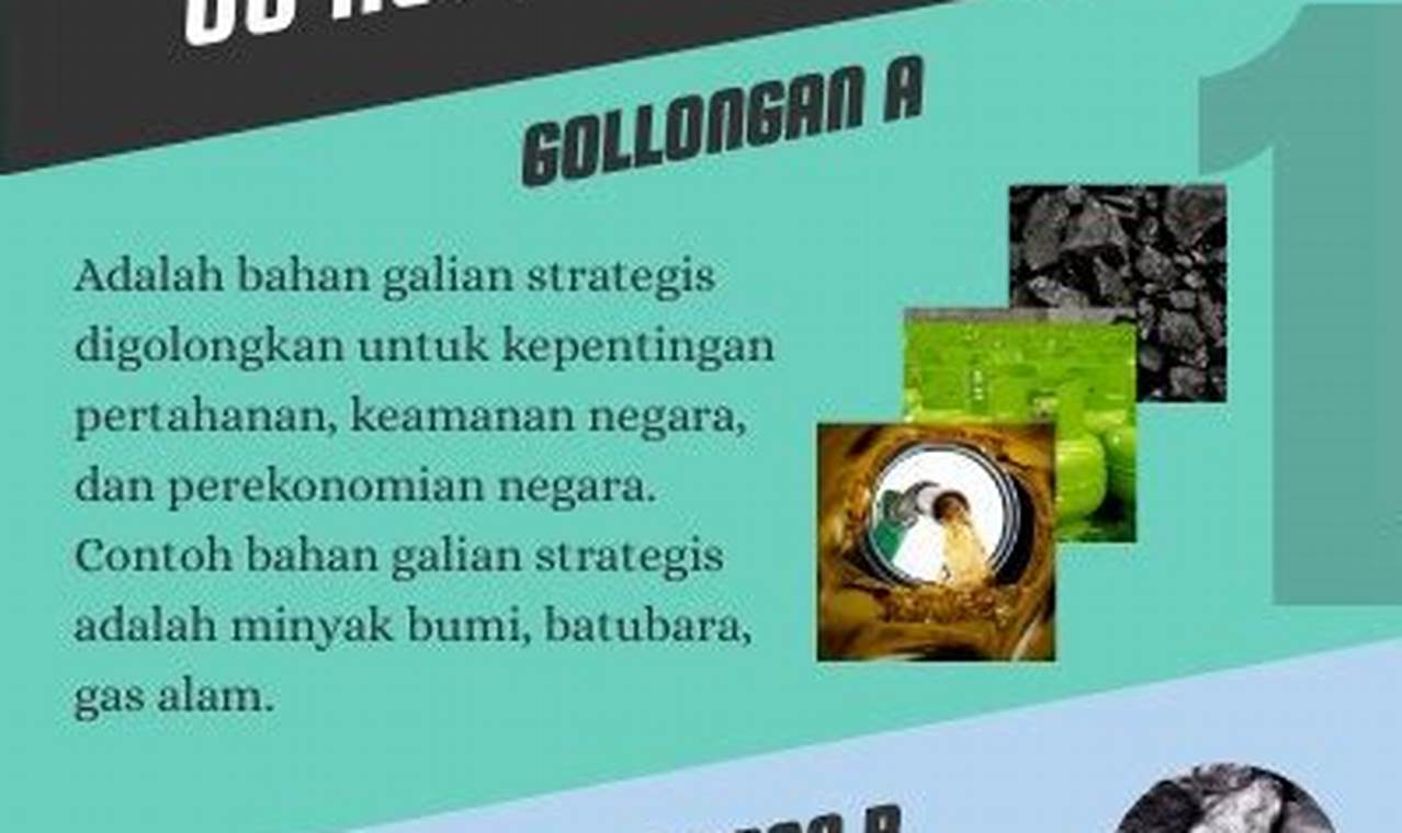 Apa itu bahan galian vital?