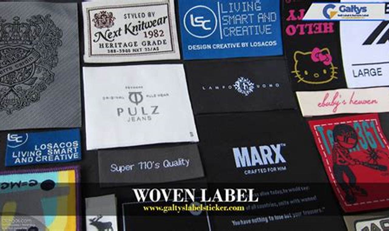 Apa yang dimaksud label woven?