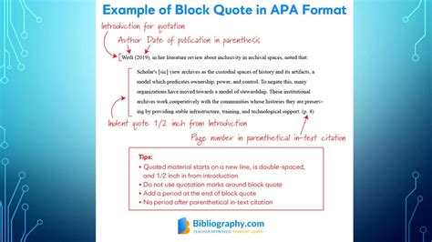Apa Block Quotes