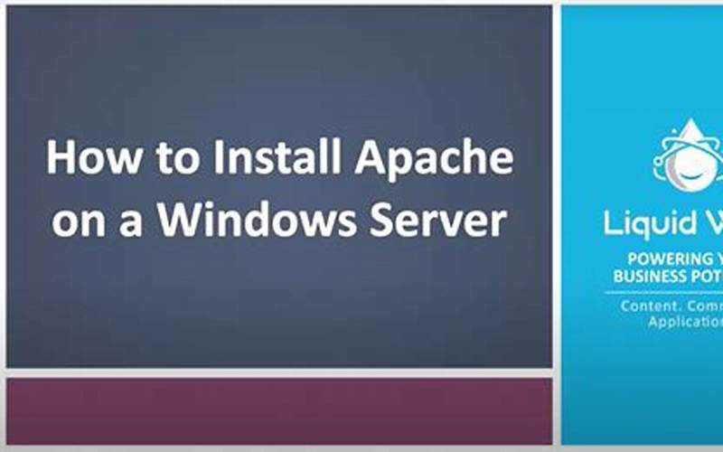 Apache Server Installation Summary