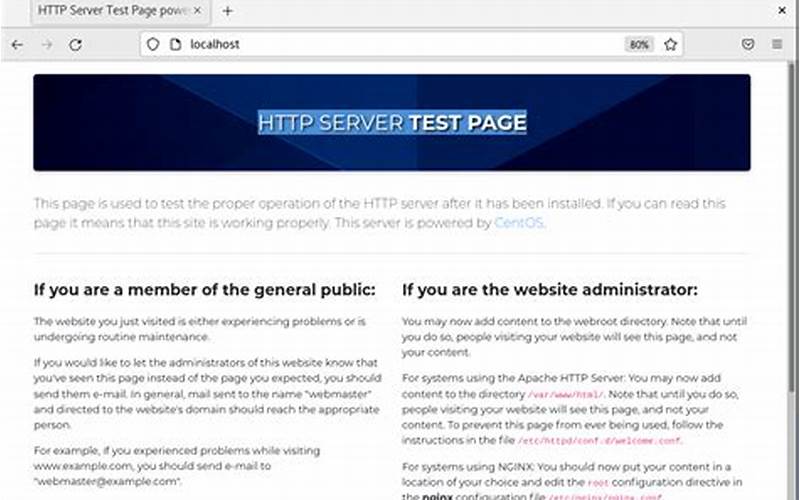 Apache Server Test Page