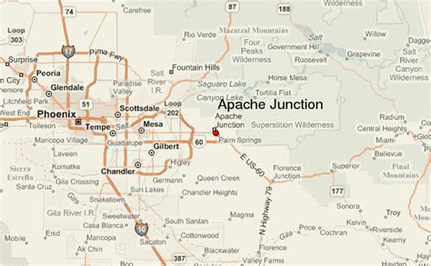 Apache Junction Arizona Street Map 0402830