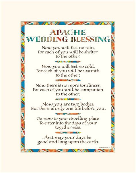 Apache Wedding Blessing Origin