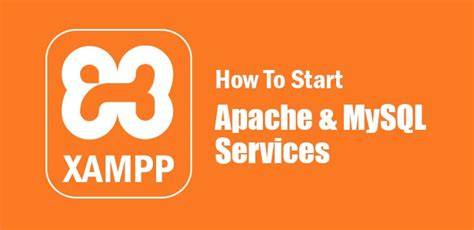 Apache dan MySQL menyala di XAMPP.
