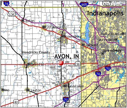 Avon Indiana Street Map 1802908
