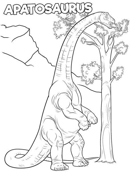Apatosaurus Coloring Page