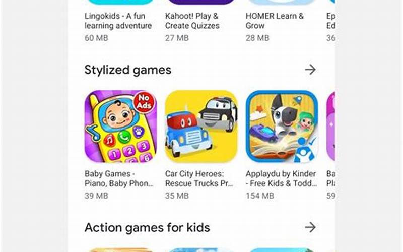 Aplikasi Anak-Anak Di Play Store